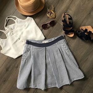 Banana Republic Seersucker Skater Skirt